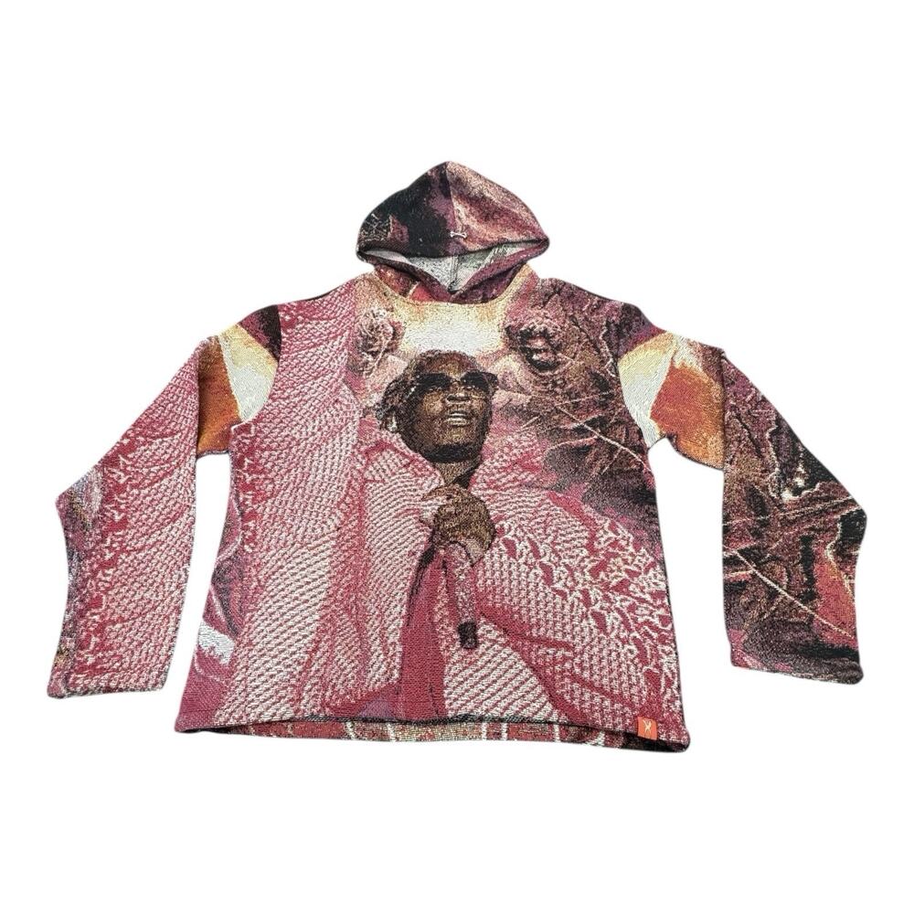Brand X Studio Youngthug Sp5der XL Tapestry Hoodie Streetwear Urban Hip Hop Rap